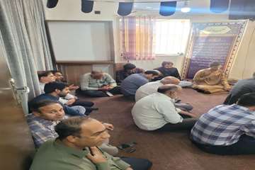 برگزاری مراسم ایام فاطمیه  در نمازخانه معاونت غذا ودارو